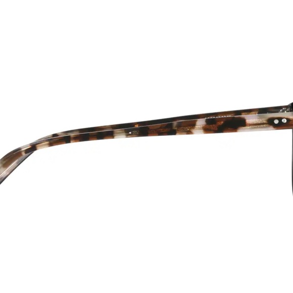 Square Black Prescription Eyeglasses With Tortoiseshell Arms - Picture 4 of 6